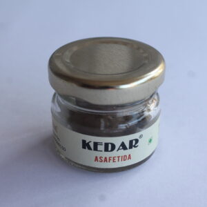 pure asafoetida resin in jar